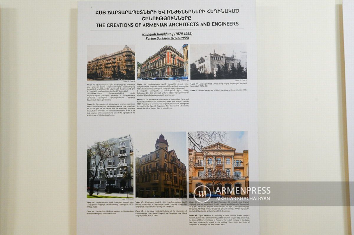 exposición huella armenia Bakú