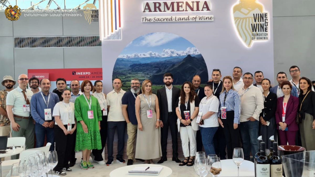18 vitivinícolas de Armenia participaron en Vinexpo New York 2024