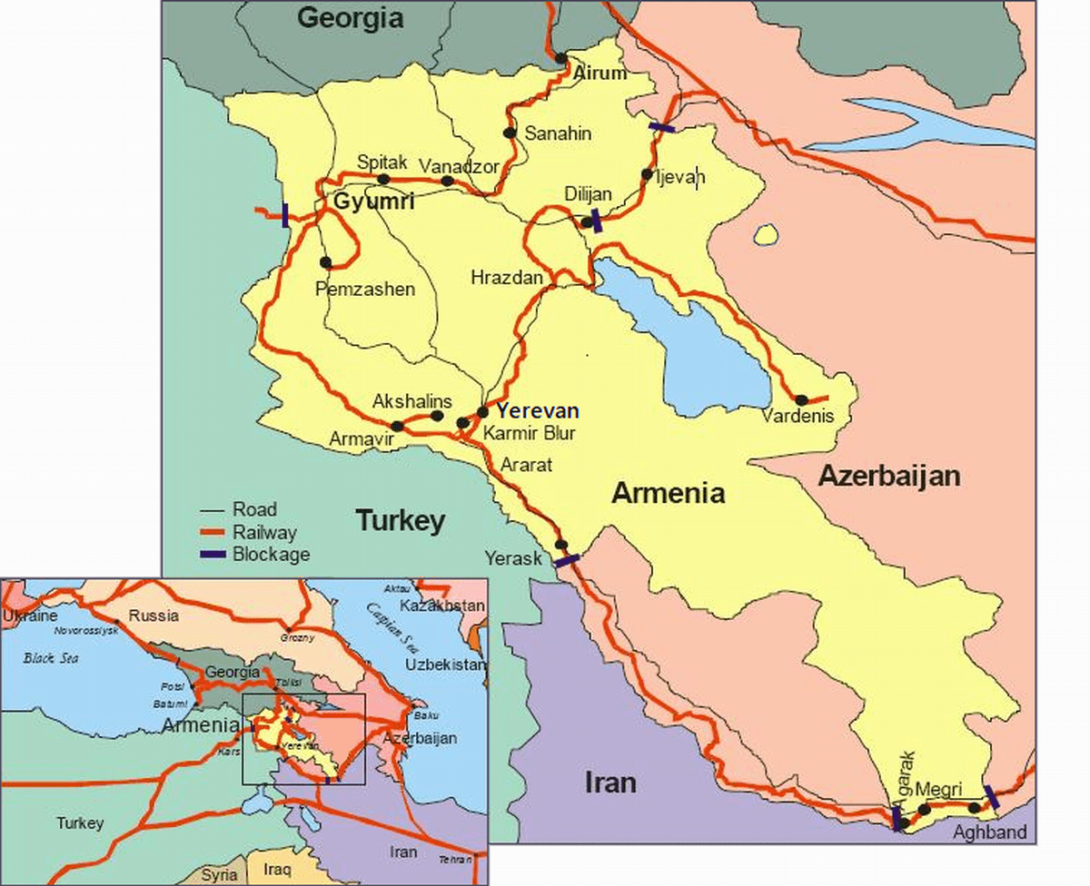 Armenia intensifica negociaciones para restaurar rutas ferroviarias con Turquía y Azerbaiyán