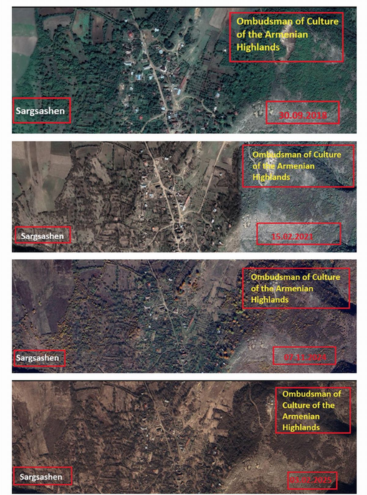 Azerbaiyán destrucción patrimonio armenio