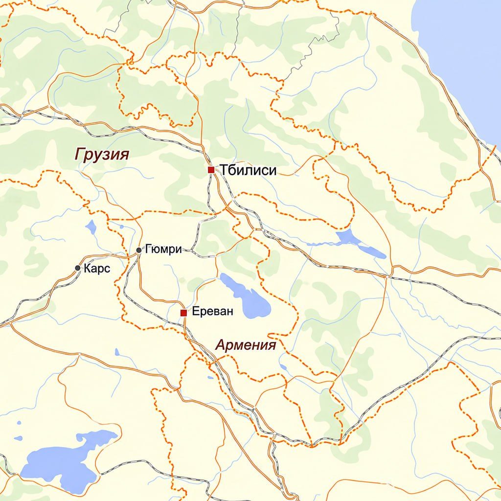 armenia ferrocarril gumri-kars
