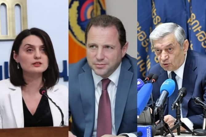 3 ministros de Armenia fueron relevados de sus cargos y reemplazados