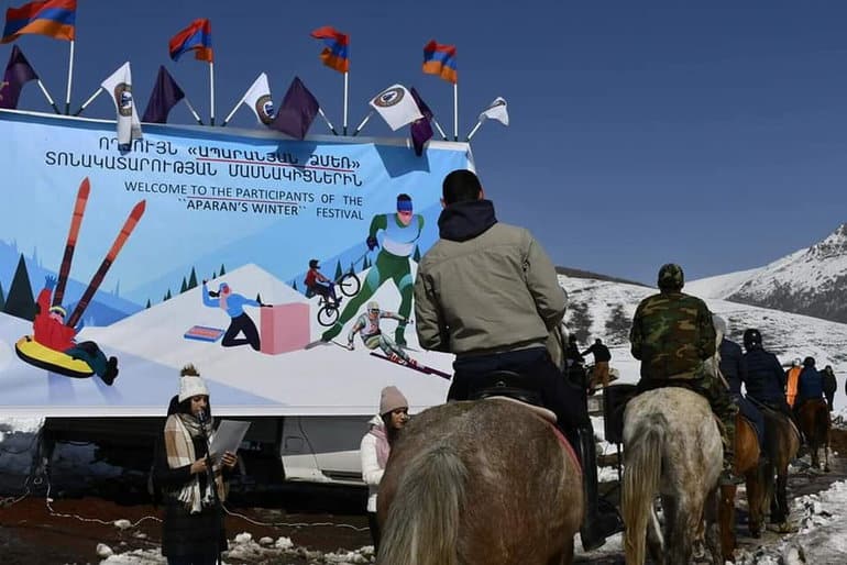 Arrancó el evento deportivo y cultural "Aparan Winter-2023"