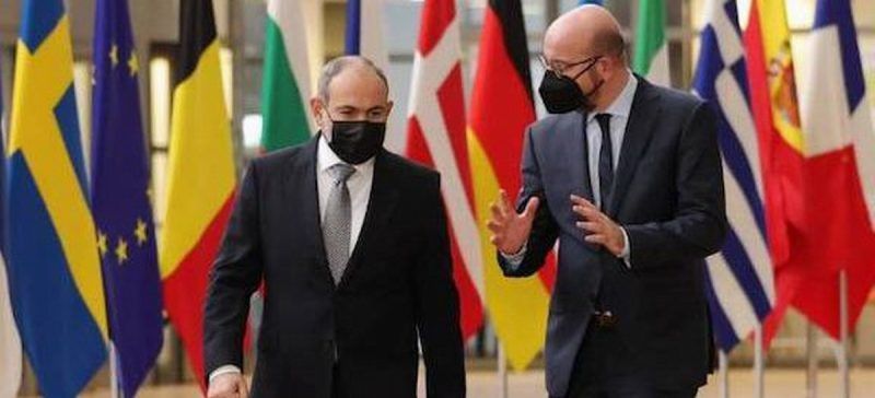 Bélgica: el presidente del Consejo Europeo, Charles Michel, se reúne con el primer ministro armenio, Nikol Pashinian, en Bruselas