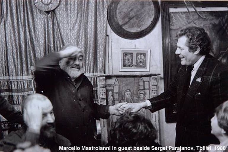 El día que Marcello Mastroianni visitó a Sergei Parajanov