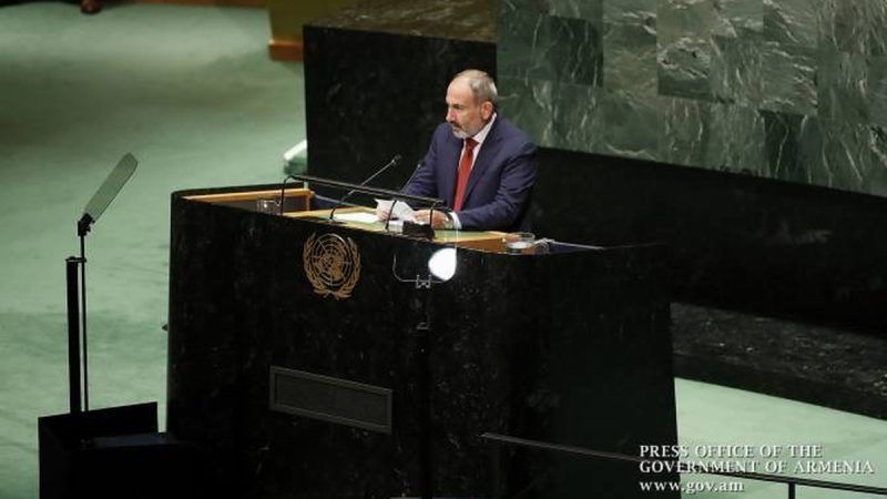 Pashinyan en la ONU: Turquía debe abrir fronteras, Azerbaiyán devolver prisioneros