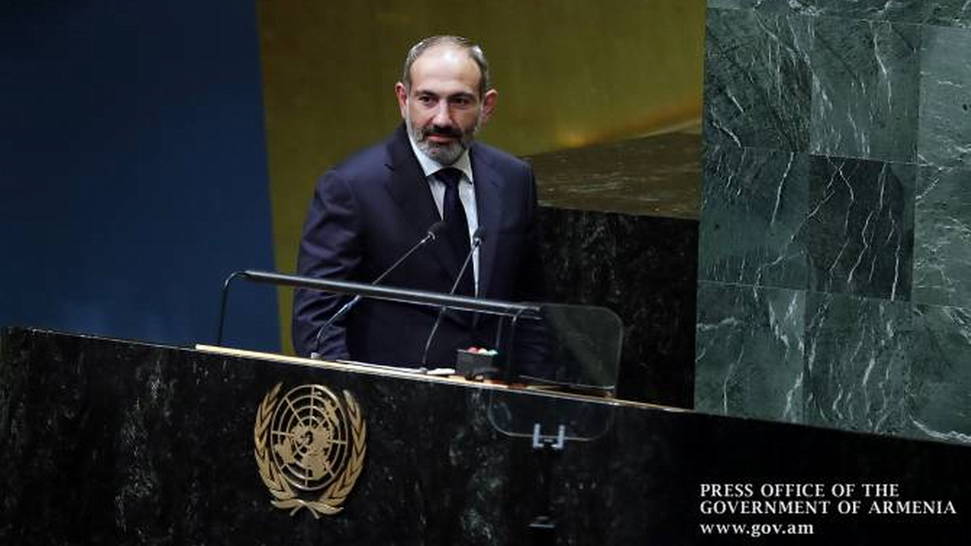 Pashinyan en la ONU: Turquía debe abrir fronteras, Azerbaiyán devolver prisioneros