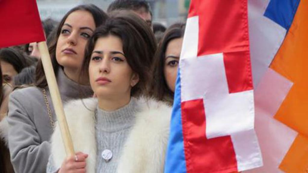 Residentes de Karabaj exigieron la reunificación con Armenia