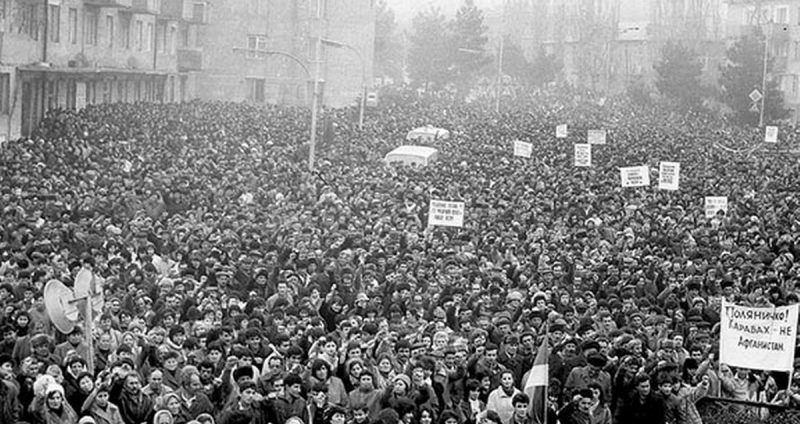 Residentes de Karabaj exigieron la reunificación con Armenia
