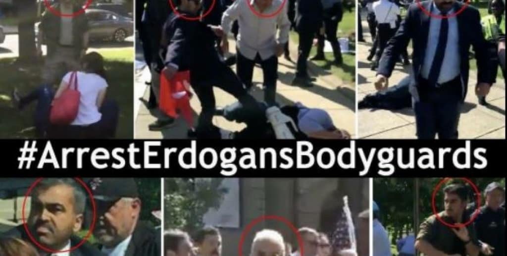 Rechazan desestimar demanda contra guardias de Erdogan