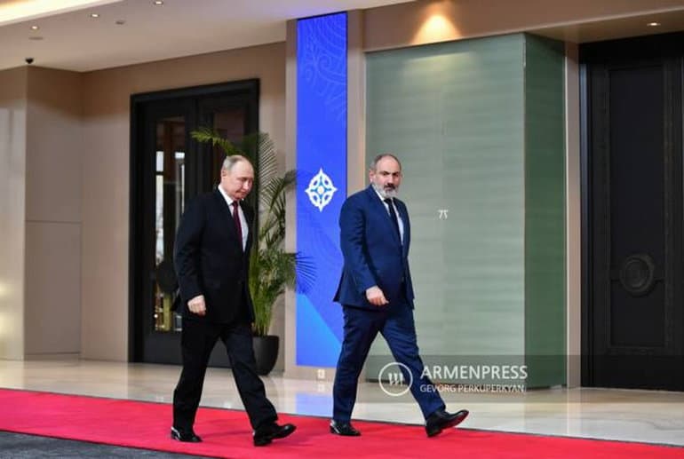 Putin expresó su esperanza de que se concluya un tratado de paz entre Armenia y Azerbaiyán