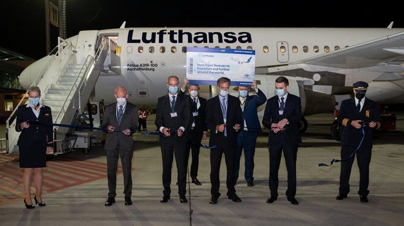 Lufthansa abrió su nueva ruta de Ereván a Frankfurt