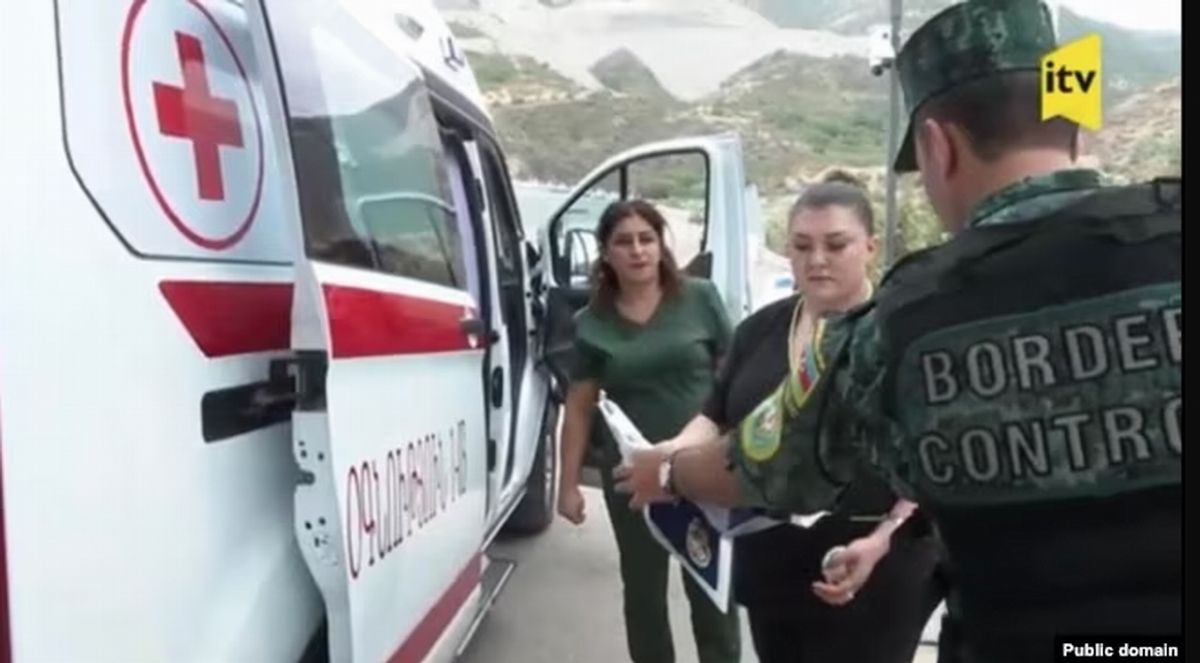 Azerbaiyán pegatina ambulancia