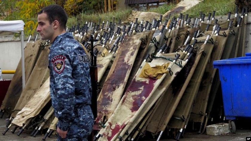 Azerbaiyán cuerpos soldados armenios