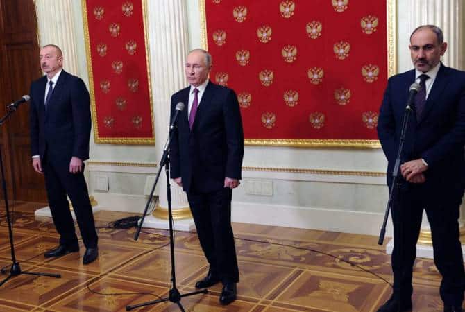 El 11 de enero se celebró una segunda reunión en Moscú tripartita por iniciativa del presidente ruso Vladimir Putin, con la presencia del primer ministro de Armenia Nikol Pashinyan y el presidente de Azerbaiyán Ilham Aliyev.