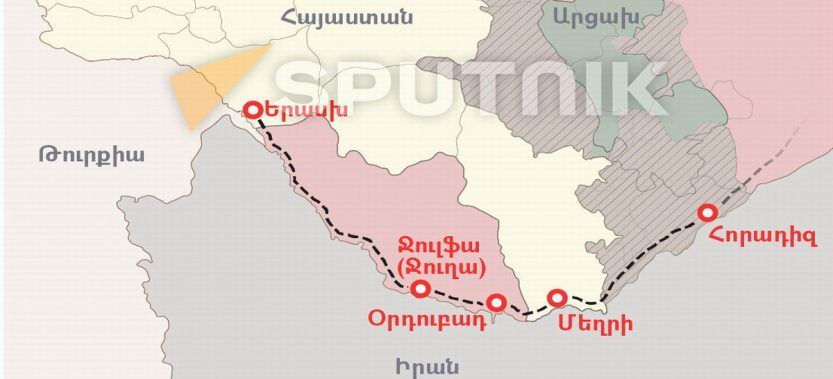 Armenia presenta como controlar el ferrocarril de Azerbaiyán a Najichevan