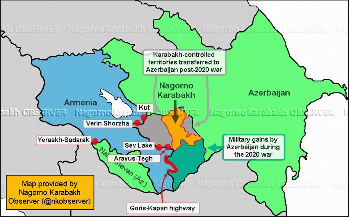 Investigación de Nagorno Karabaj Observer demuestra que Azerbaiyán busca privar a Armenia de las aldeas con oro, cobre, plata y molibdeno. Principales áreas de tensión a lo largo de la nueva frontera armenio-azerí después de la guerra de Karabaj de 2020